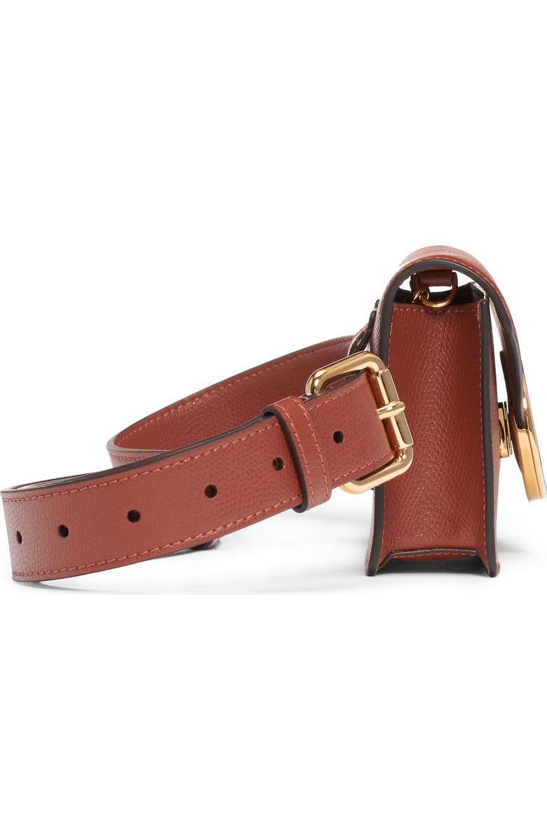 Fendi Logo Leather Belt Bag, Alternate, color,