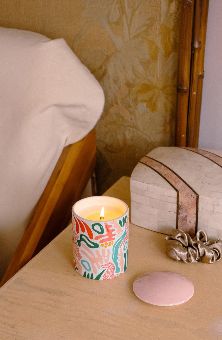 L'or de Seraphine x Sir Candle Man Soft Life Medium Ceramic Jar Candle, Alternate, color, 