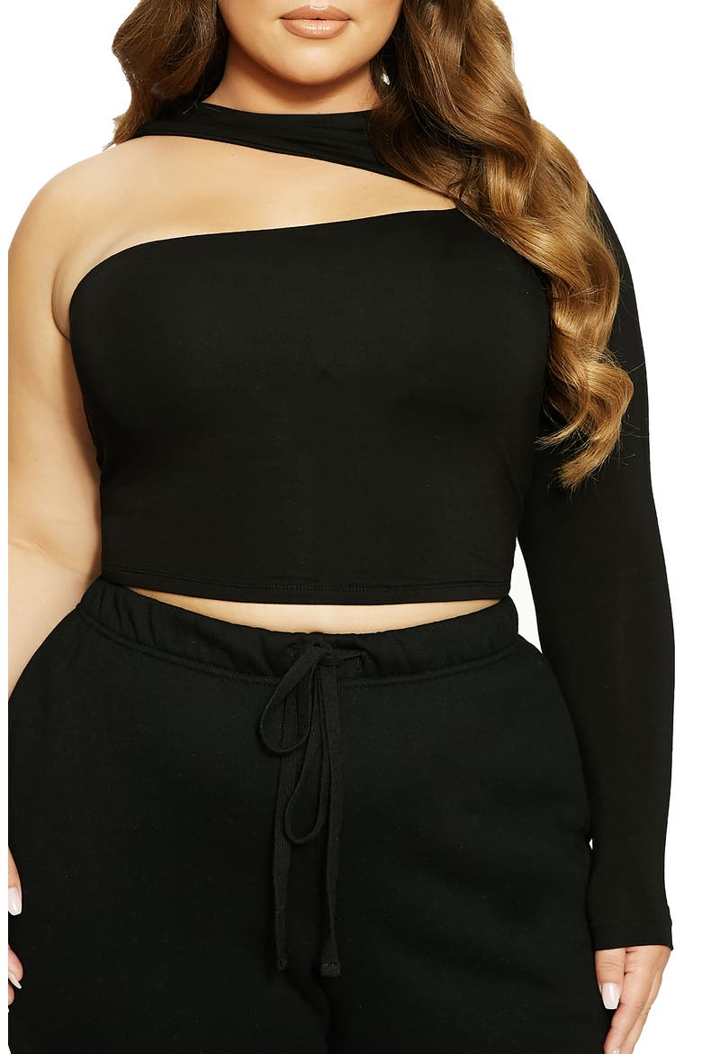 LORI FRONT ASYM CUT OUT, Alternate, color, BLACK