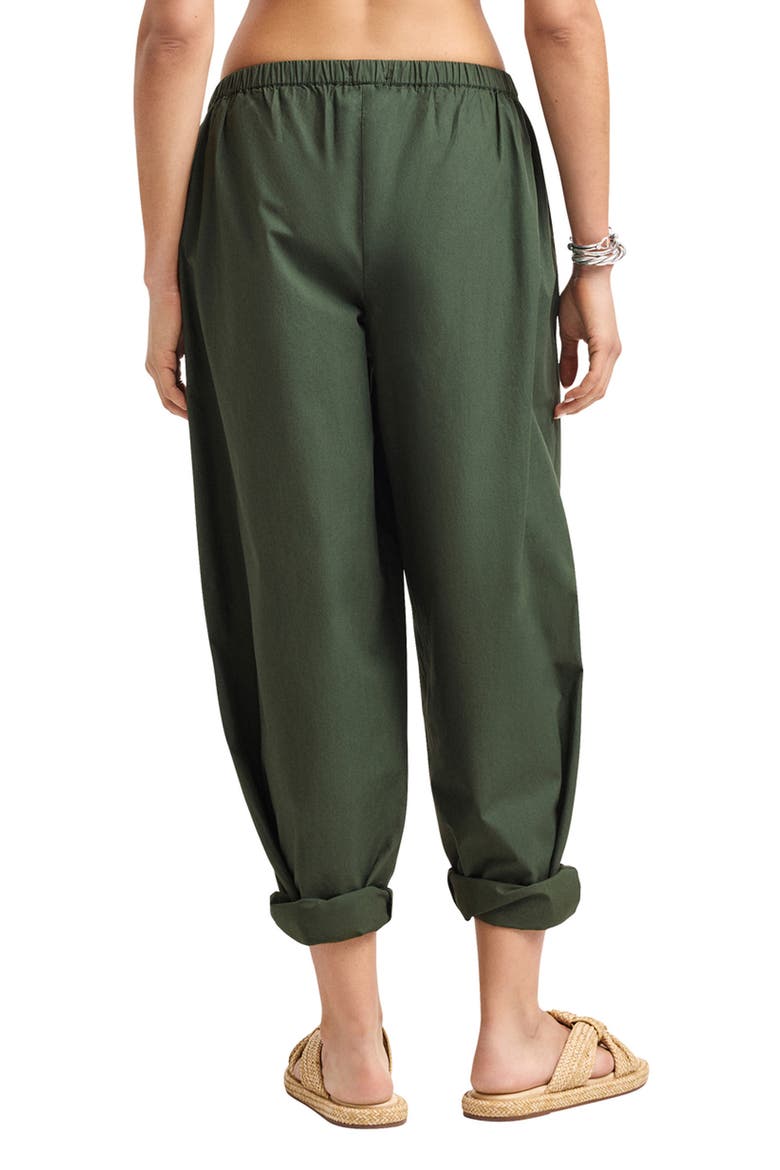 Parker Organic Cotton Cuff Cover-Up Pants, Alternate, color, GREEN