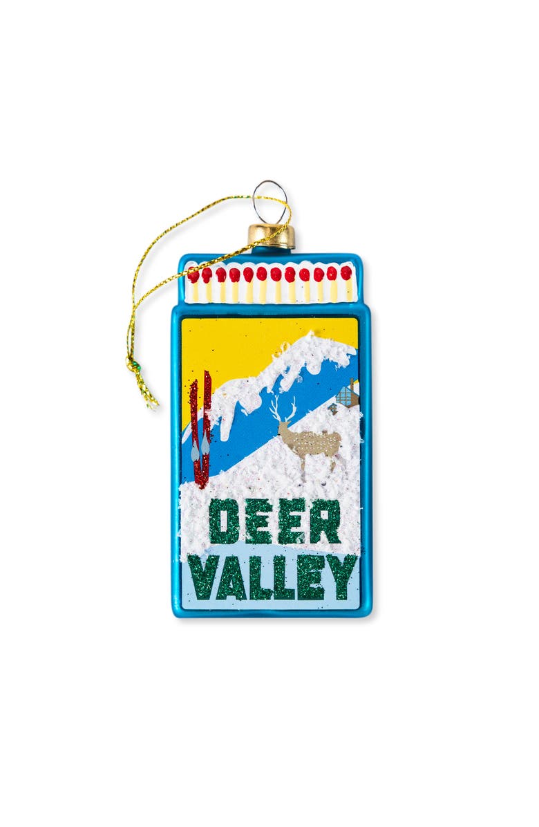 Furbish Matchbook Ornament - Deer Valley, Main, color, Blue