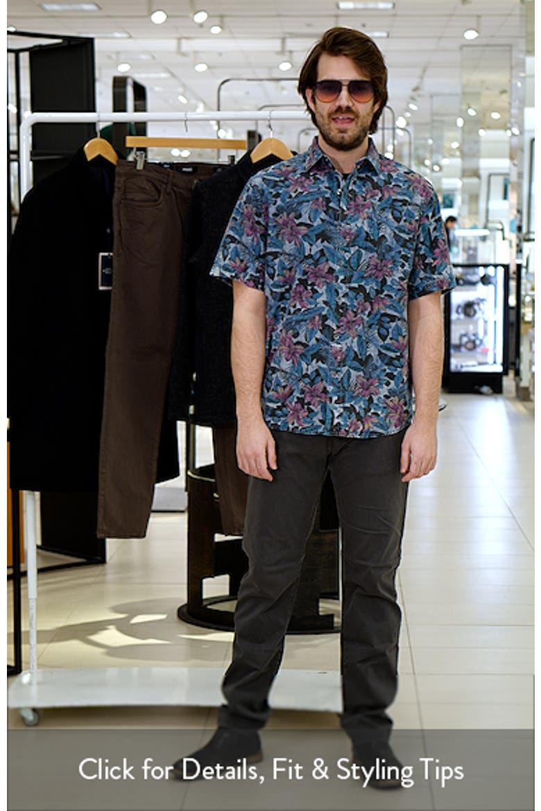 Blue Bay Gardens Cotton Denim Button-Up Shirt video