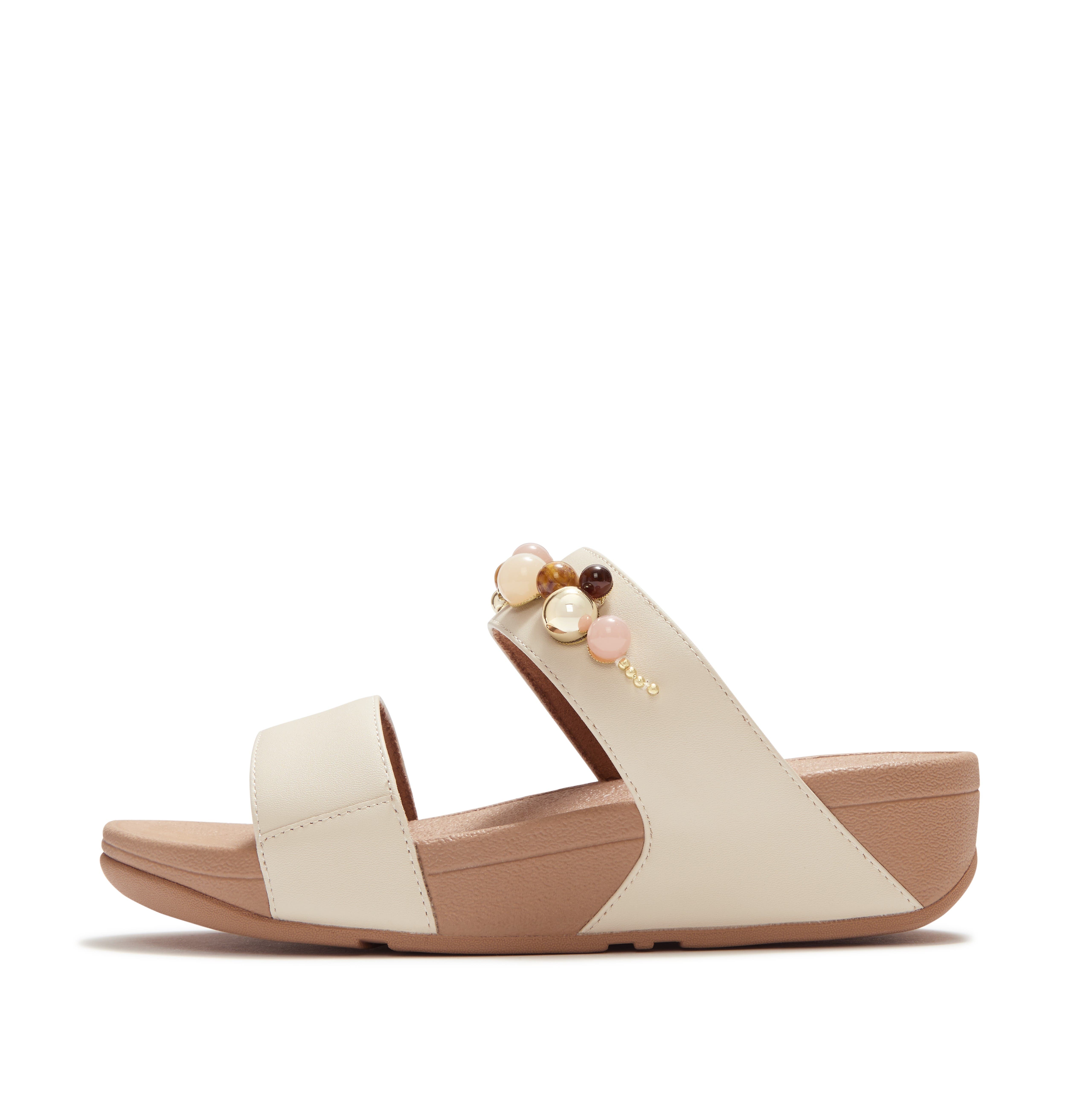 Lulu Beaded Slides, Alternate, color, Paris Beige