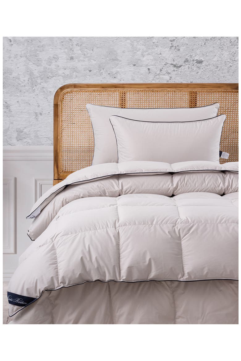 Goose Down Fill Comforter, Alternate, color, SILVER