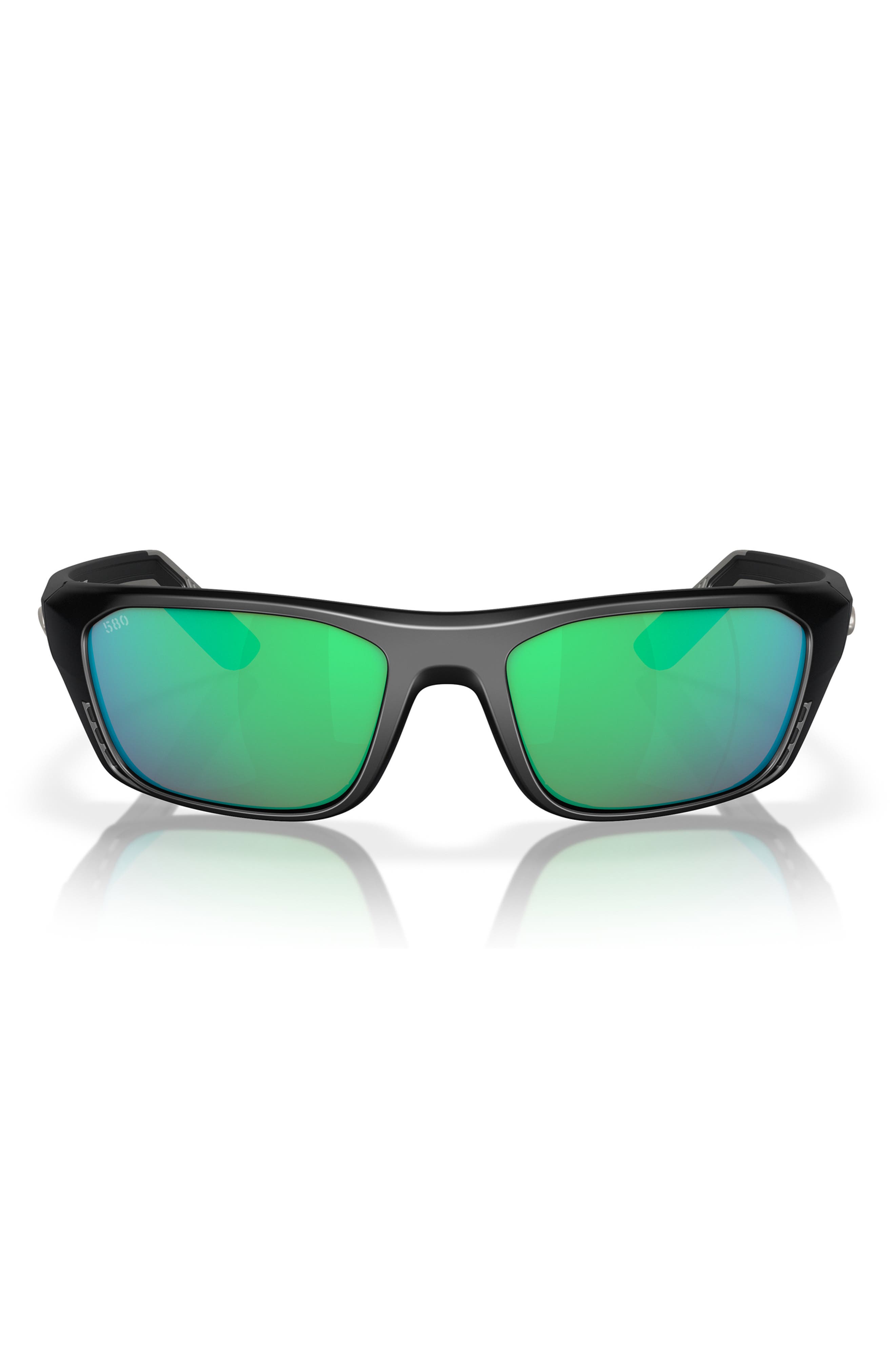MATTE BLACK/ GREEN MIRROR 580G