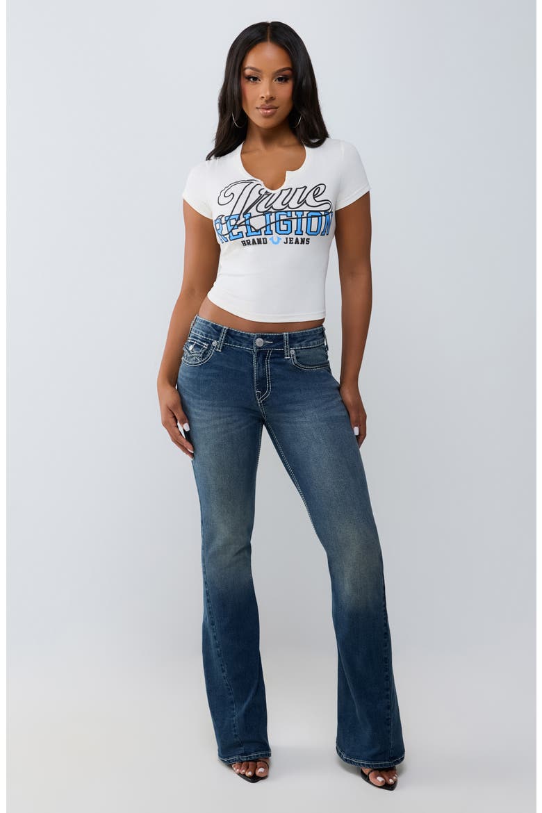 Joey Big T Flare Leg Jeans, Alternate, color, MEDIUM COWBOYS WORK WASH