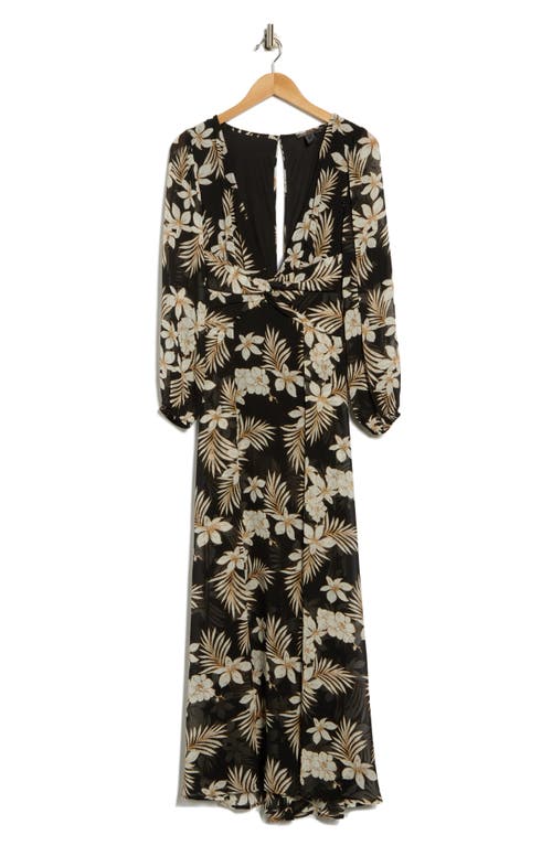 By Design Journey Semi Sheer Maxi Dress In Multi