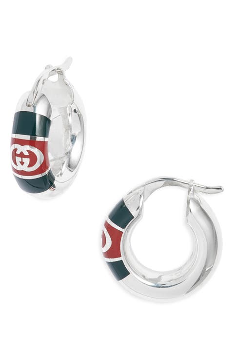 Web Detail Hoop Earrings