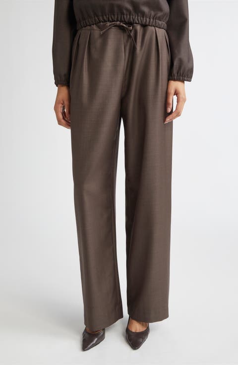 Women's 100% Wool Wide-Leg Pants | Nordstrom