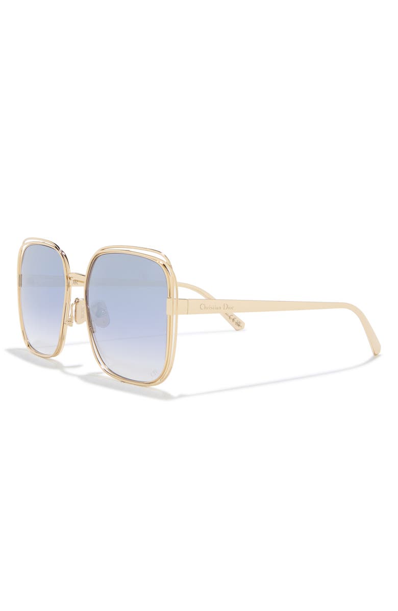 DIOR Filldior 58mm Polarized Gradient Square Sunglasses, Alternate, color,