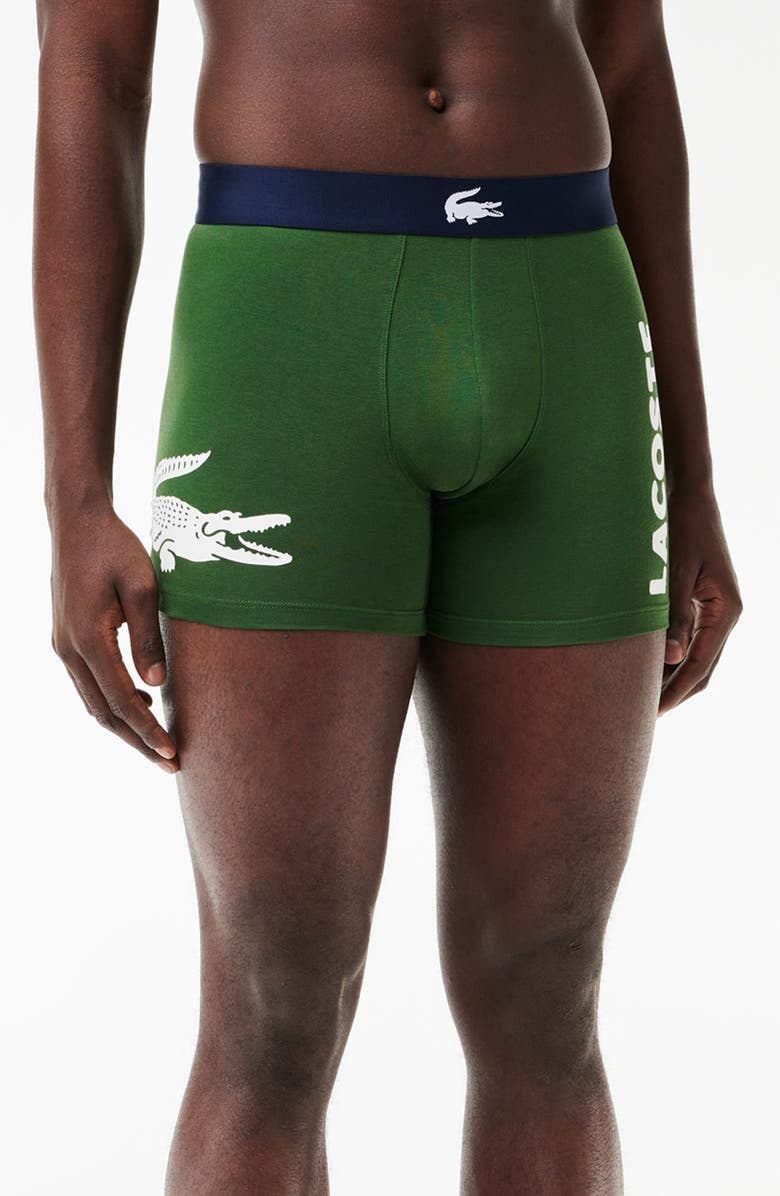 Lacoste Iconic 3-Pack Boxer Briefs, Alternate, color, 