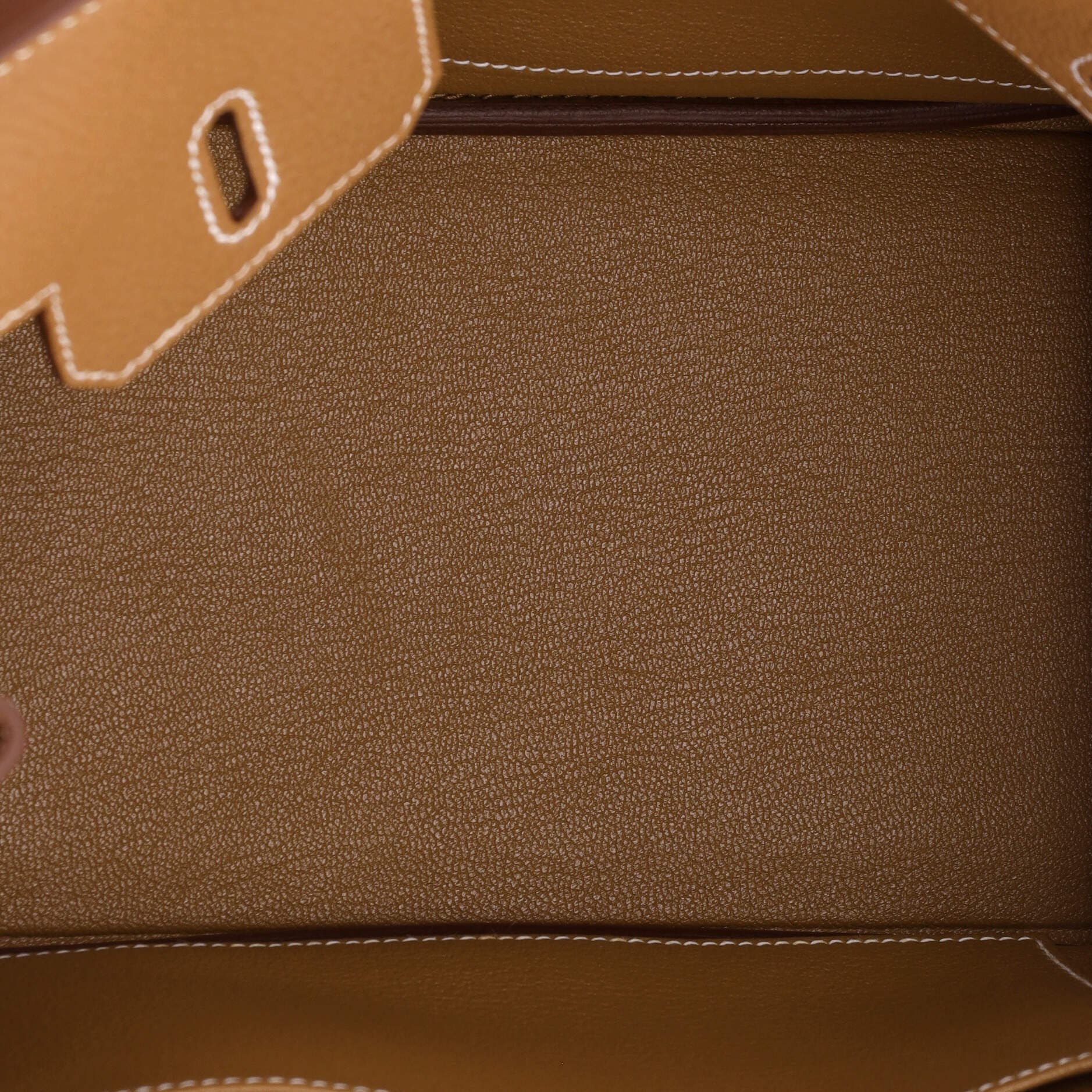 Pre-Owned Hermes Birkin Handbag Brown Togo with Palladium Hardware 25, Alternate, color, Gold