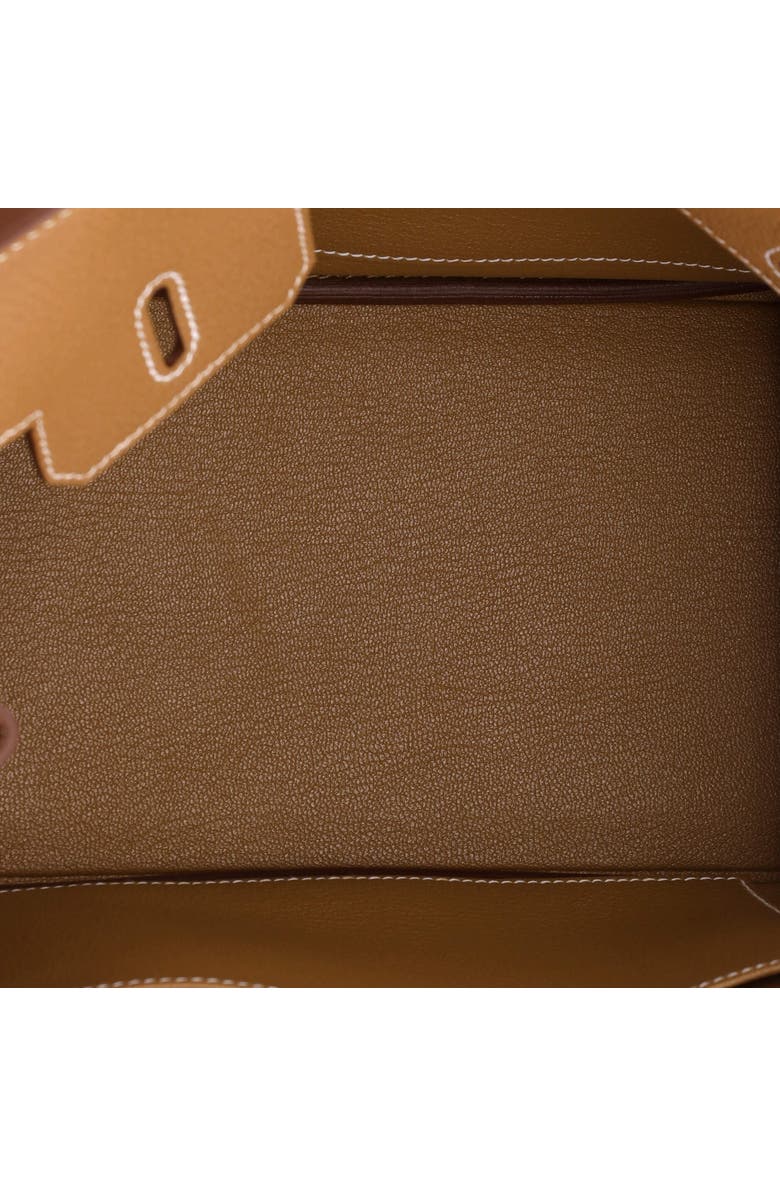 Pre-Owned Hermes Birkin Handbag Brown Togo with Palladium Hardware 25, Alternate, color, Gold