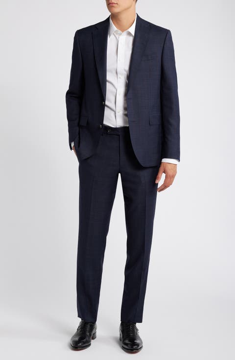 Esprit Contemporary Fit Tonal Deco Check Wool Suit