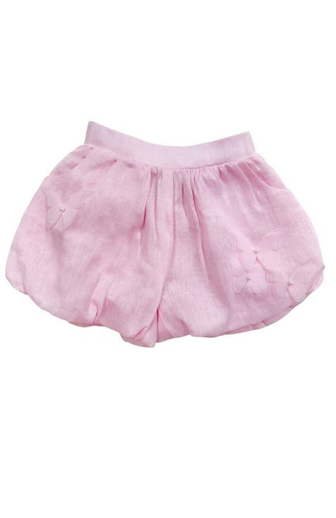 Butterfly Bubble Linen Shorts