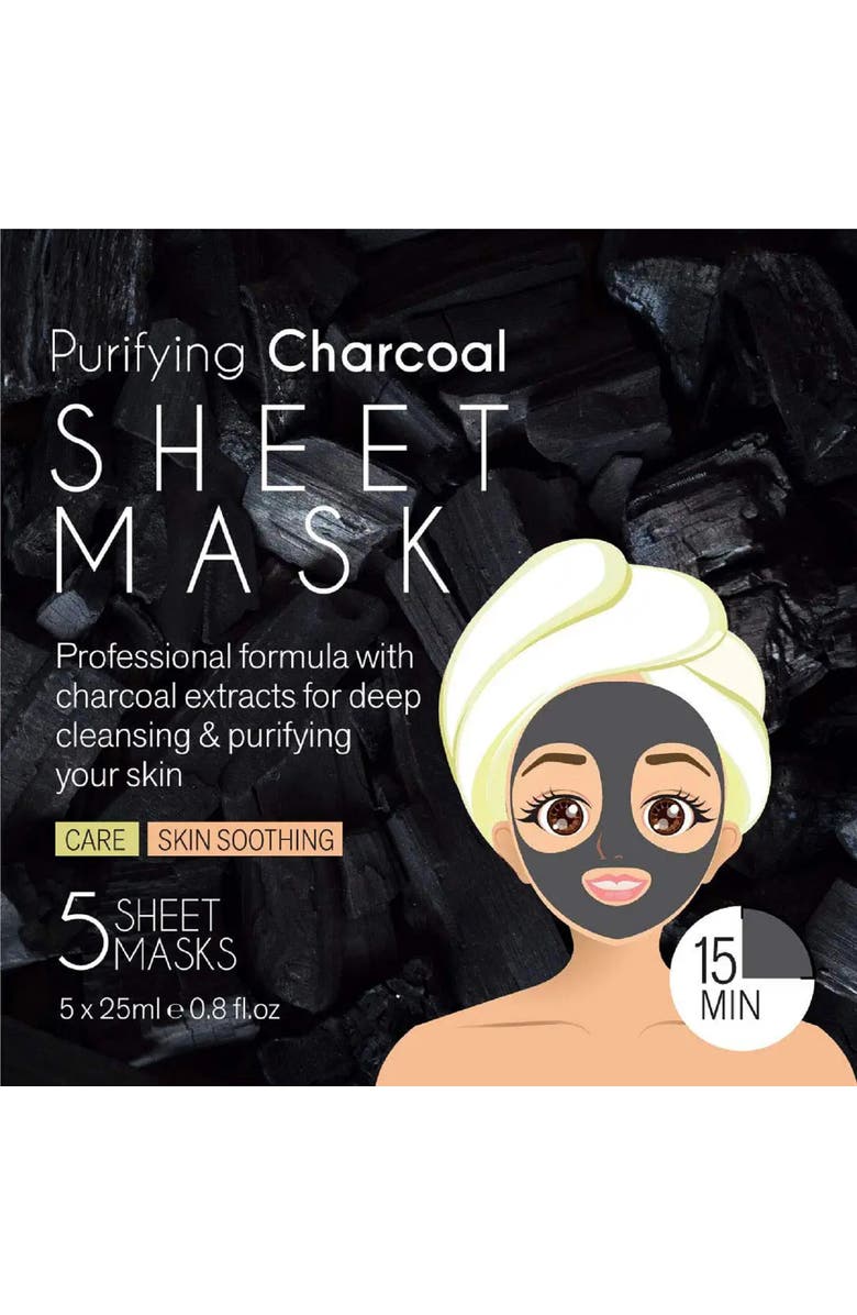 PURSONIC Purifying Charcoal Sheet Mask, Alternate, color, Black