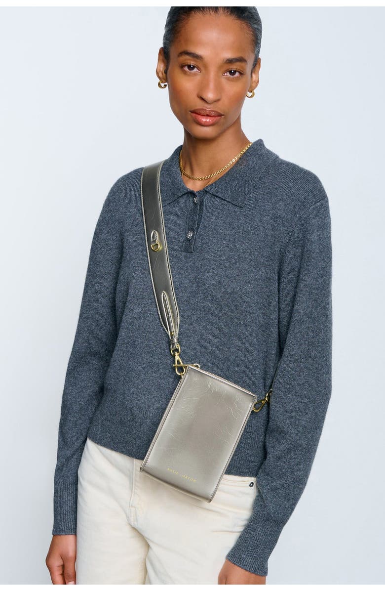 Katie Loxton Avery Slim Crossbody Bag, Alternate, color, Pewter