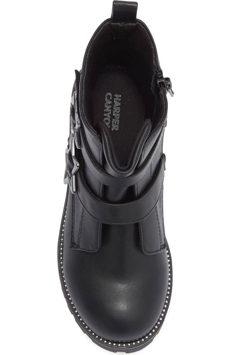 Harper Canyon Kids' Star Buckle Boot, Alternate, color, Black