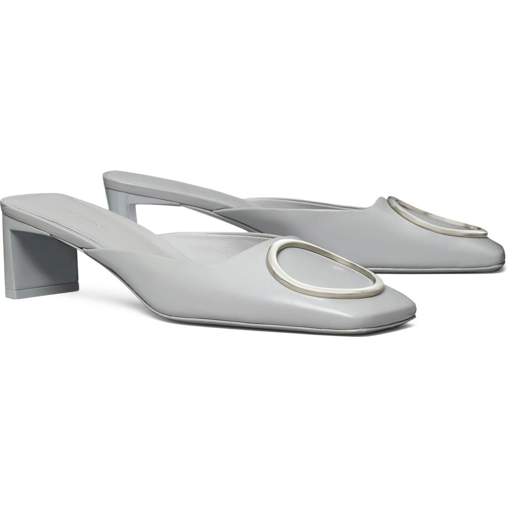 Tory Burch Ring Mule In Silver