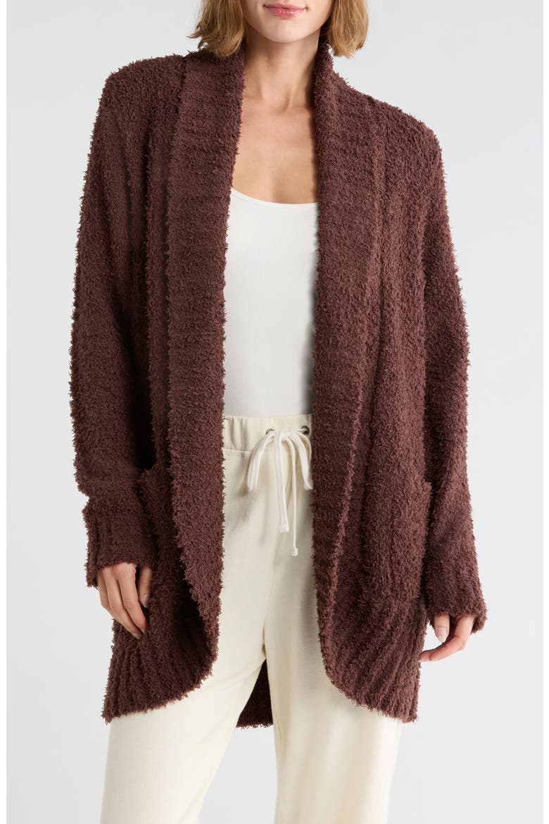 Open Front Knit Cardigan, Main, color, ESPRESSO