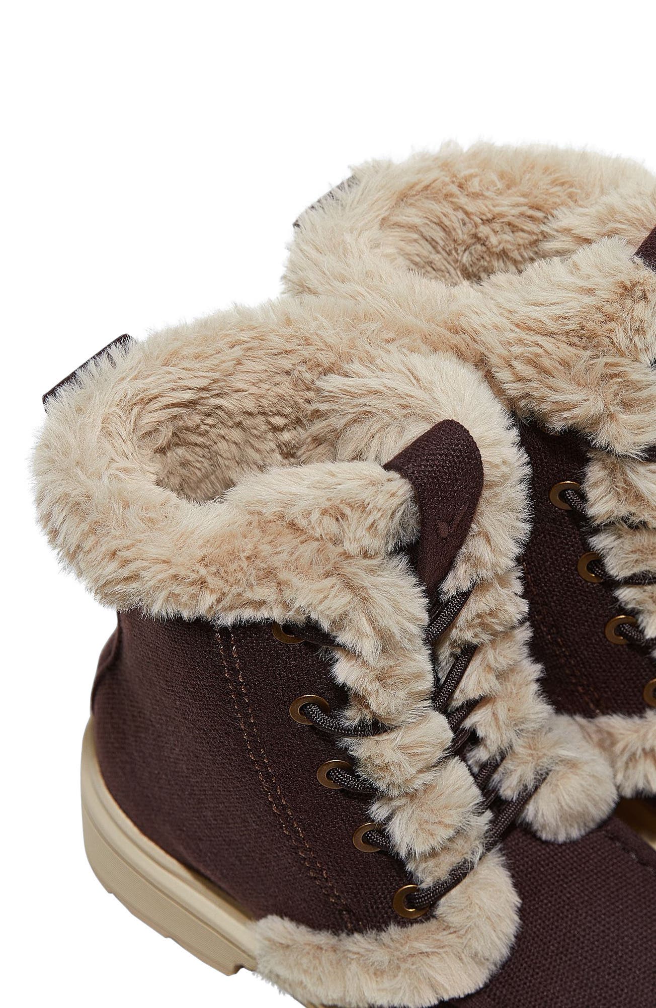 VIVAIA Faux Fur Water-Repellent Lightweight Warm Boots, Alternate, color, Dark Chocolate