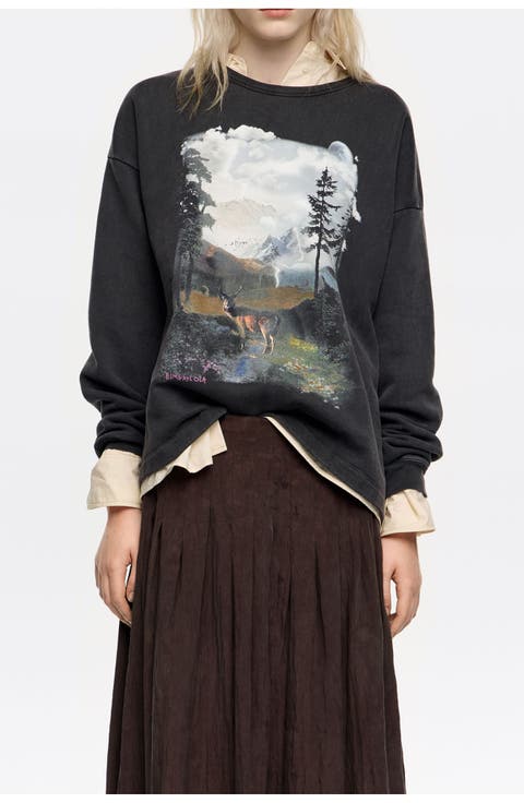 Long Wolves Logo Sweatshirt