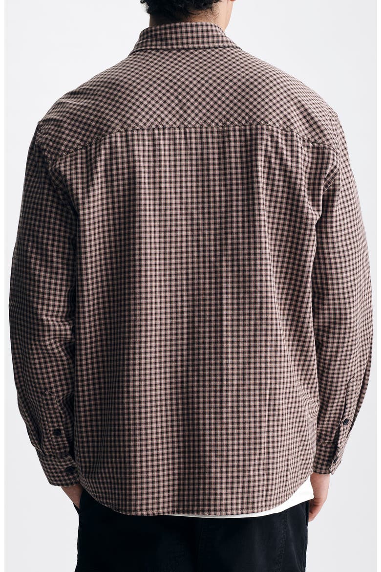 Check Button-Up Shirt, Alternate, color, BLACK CHECK