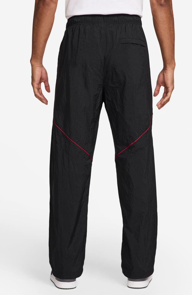 Jordan Brooklyn Nylon Draft Pants, Alternate, color, Black/ Gym Red