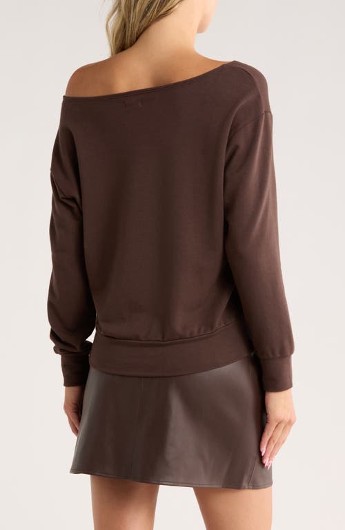 L Agence L'agence Kimora Off The Shoulder Top In Brown