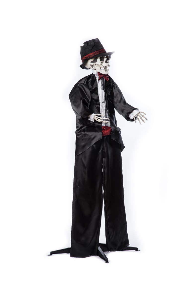 Haunted Groom  Halloween Sound/Motion Fig, Alternate, color, Black