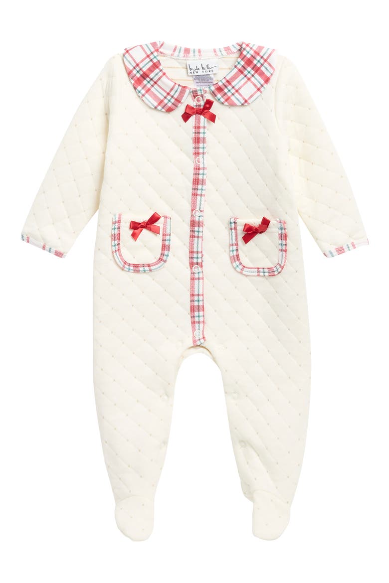 Quilted Footie, Main, color, EGRET