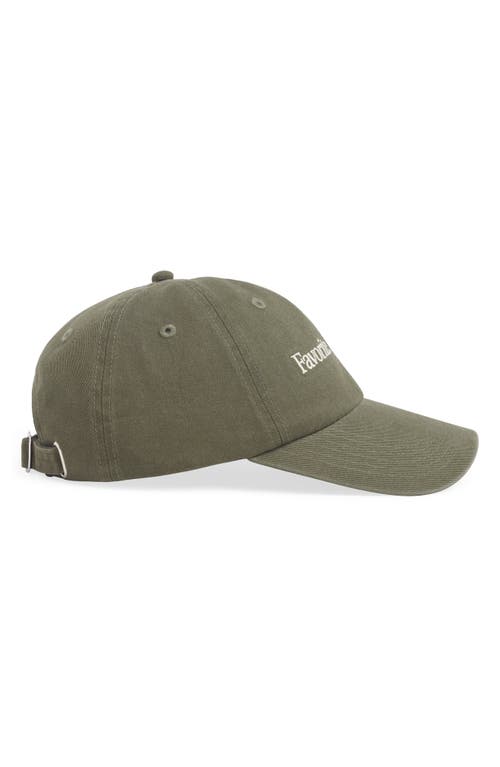 Favorite Daughter All Caps Logo Baseball Cap In Green