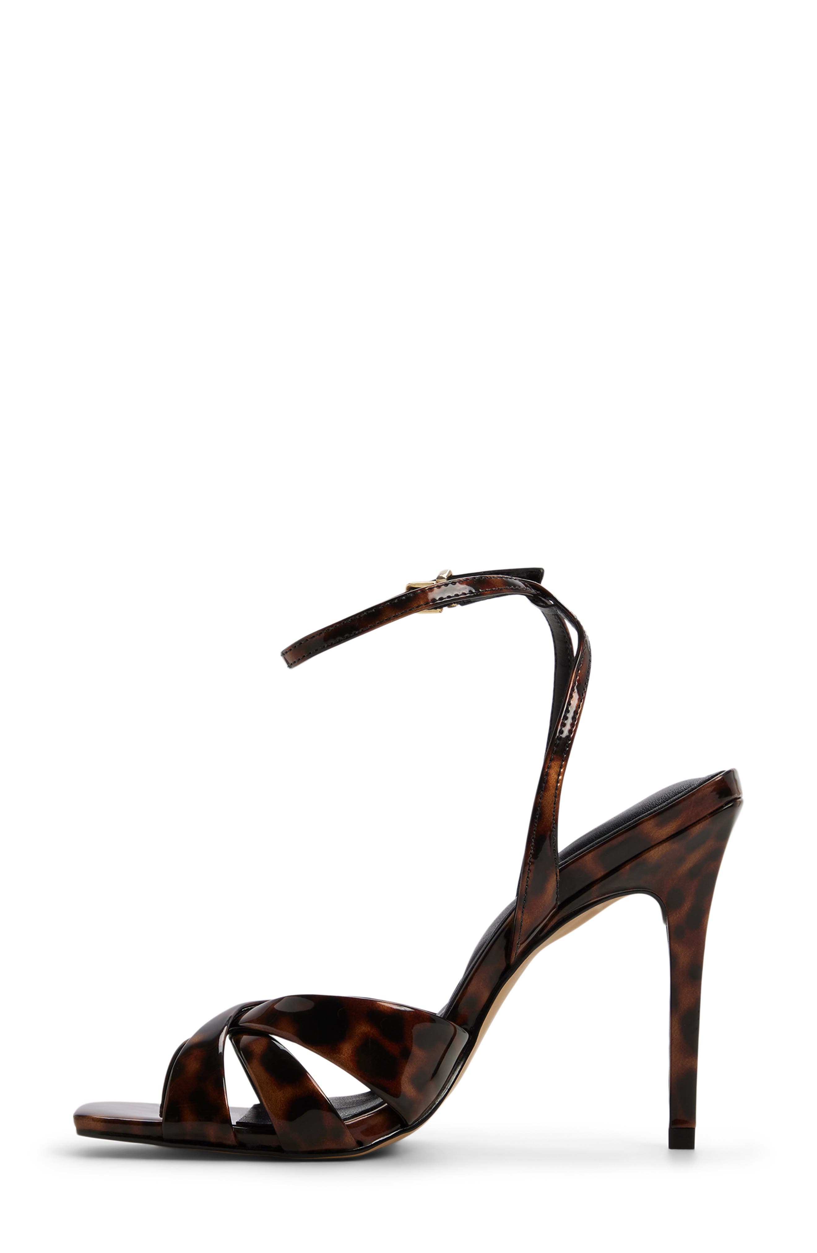 ALDO Meteora Ankle Strap Sandal, Alternate, color, Brown