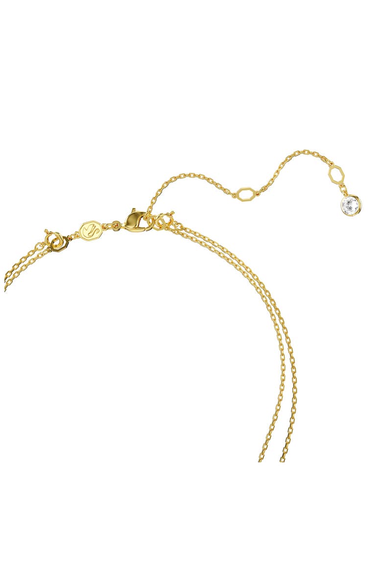 Sublima Crystal Pendant Layered Necklace, Alternate, color, WHITE/ GOLD
