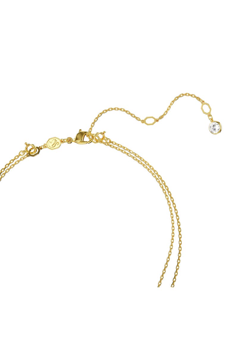 Swarovski Sublima Crystal Pendant Layered Necklace, Alternate, color, White/ Gold