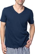 Petite Plume Pima Cotton V-Neck Top