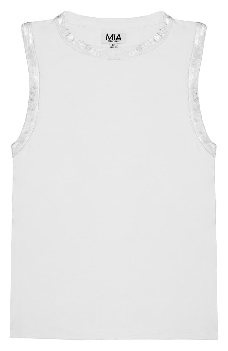 MIA New York Kids' Metallic Edge Tank Top, Main, color, 
