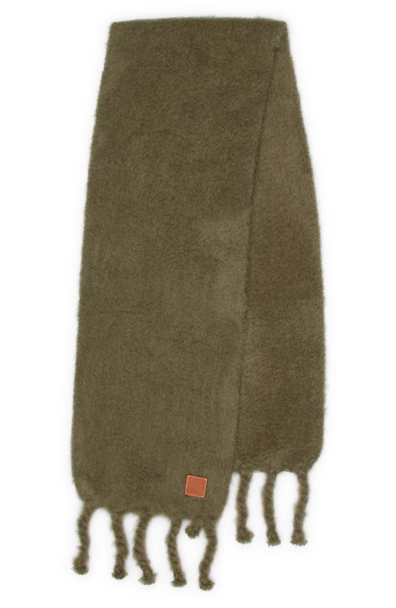 Loewe Anagram Patch Mohair & Wool Blend Scarf, Main, color, 