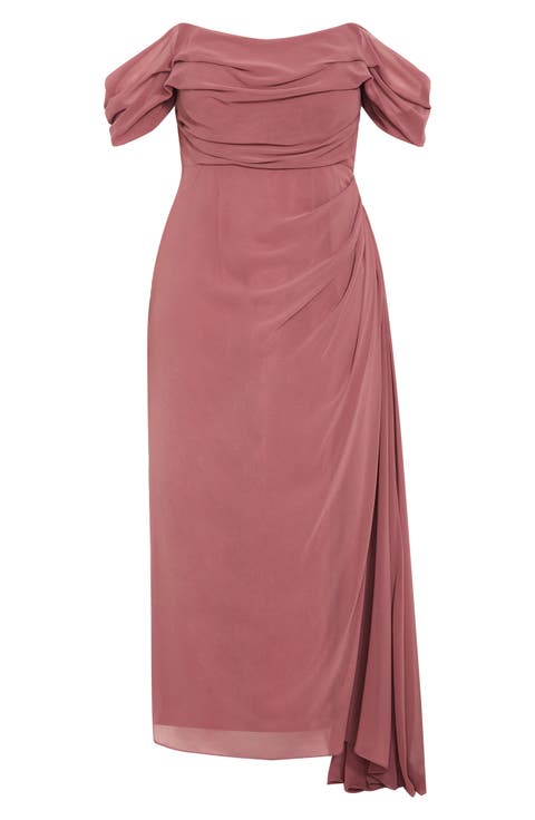Soft Love Off the Shoulder Maxi Dress