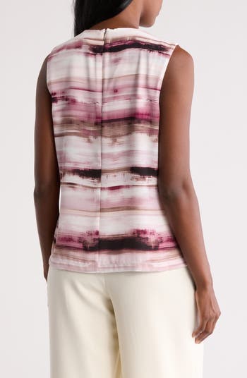Drape Shoulder Sleeveless Top