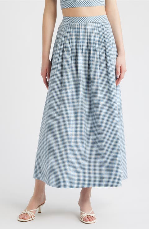 The Ame Check Maxi Skirt