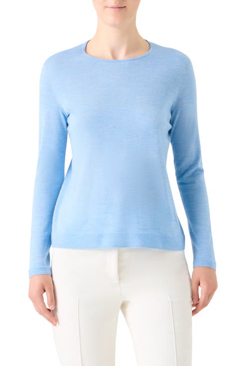 Cashmere & Silk Crewneck Sweater