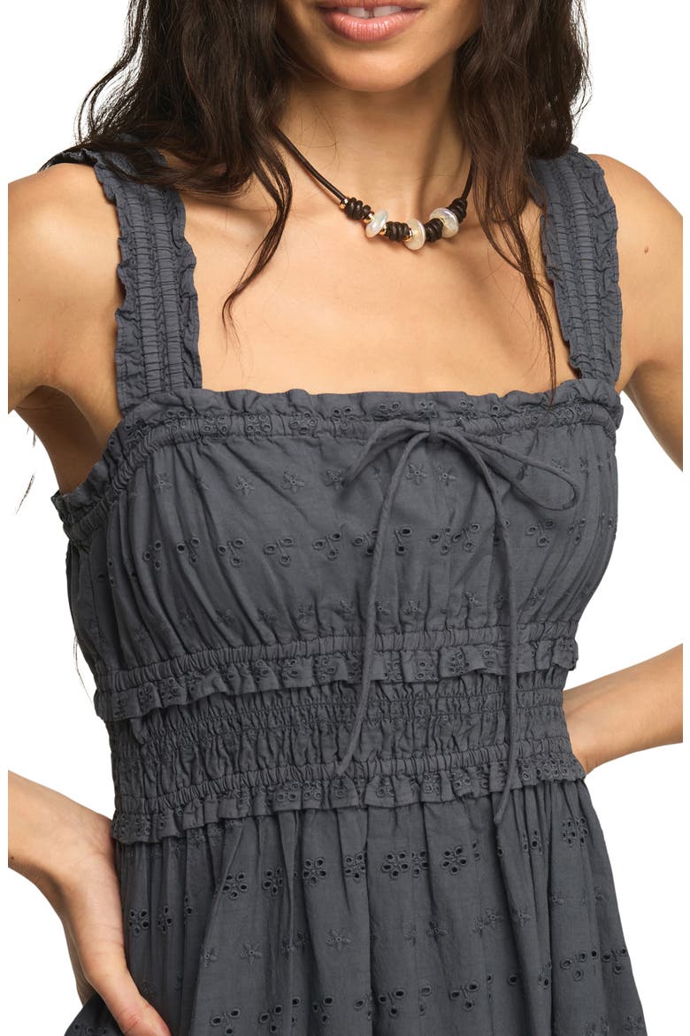 Schiffley Eyelet Lace Midi Sundress, Alternate, color, OMBRE BLUE