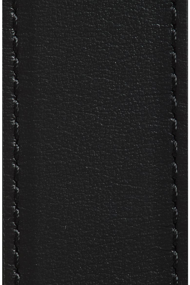 La Ceinture Salon Leather Belt, Alternate, color, BLACK