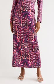 AREA STARS Lee Midi Jersey Skirt
