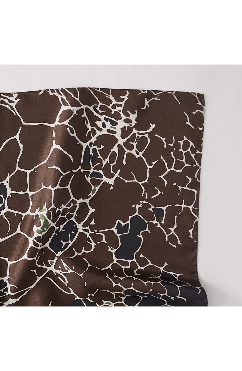 Chuks Collins x Lush Decor Threaded Roots Silk Scarf, Alternate, color, Brown/Neutral