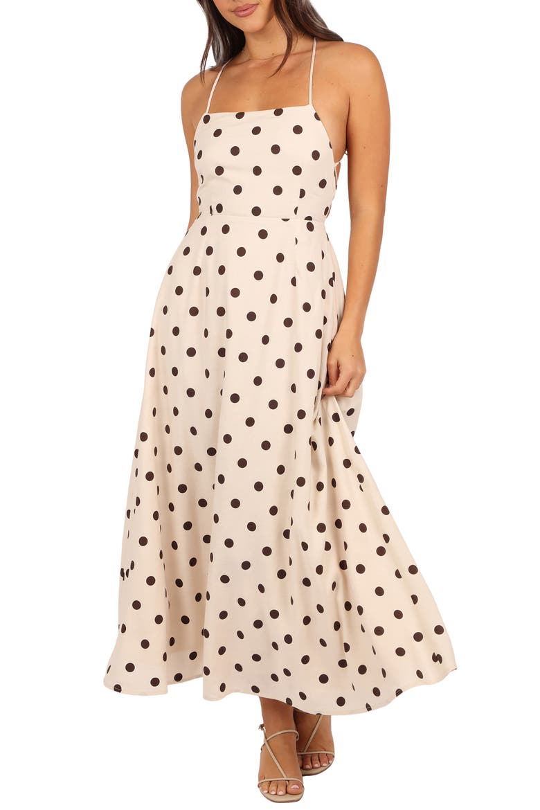 Kailana Open Back Sundress, Main, color, CREAM