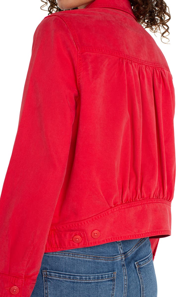 Liverpool Los Angeles Button Front Trucker Jacket, Alternate, color, 