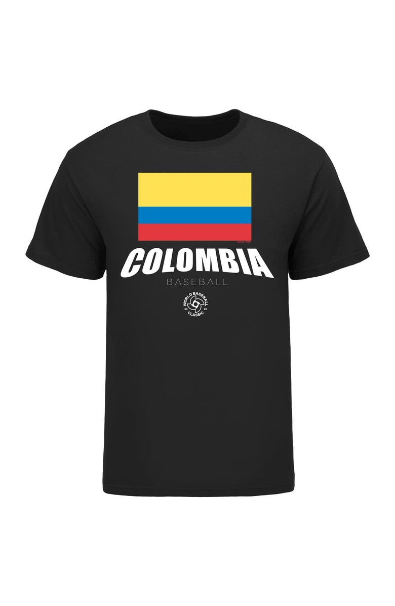 Legends Merchandise Men's LEGENDS Black Colombia Baseball 2023 World Baseball Classic Federation T-Shirt, Alternate, color, 