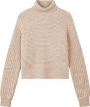 GOBI Mongolian Cashmere Cashmere Cropped T-Neck Sweater
